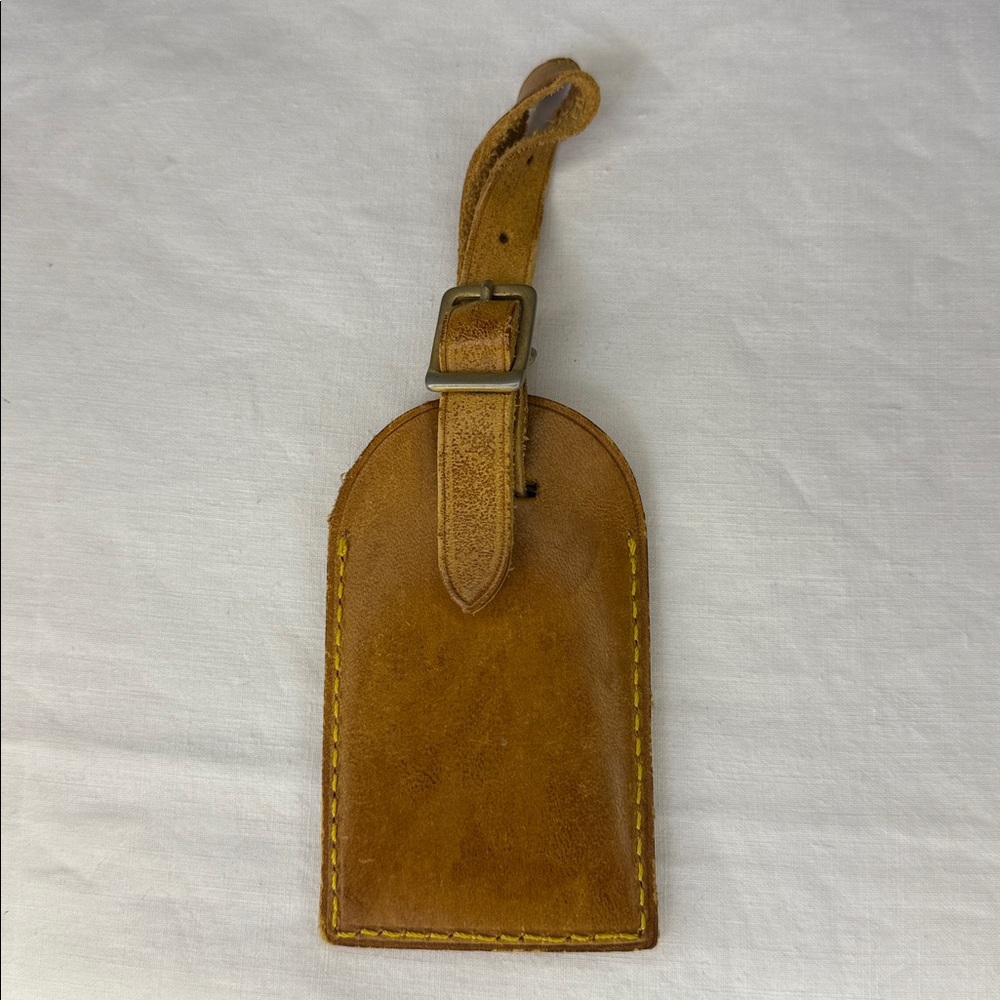 Vintage Louis Vuitton Luggage Tag and Poignet in Vachetta Leather (04E) - Picture 5 of 7